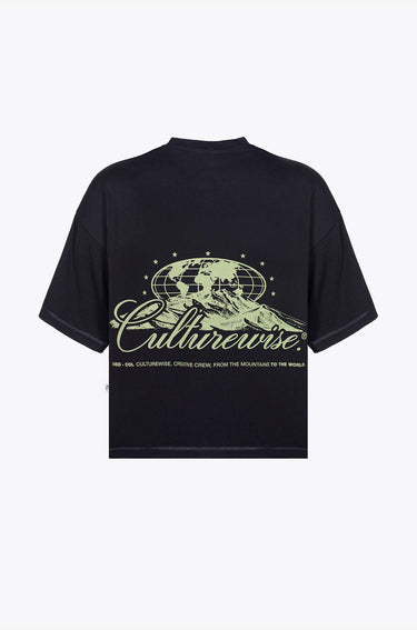 Camiseta negra & Verde worldwide culturewise Culturewise
