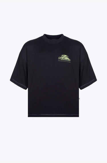 Camiseta negra & Verde worldwide culturewise