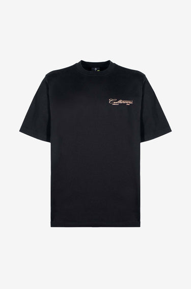 Camiseta negra Crursive logo Classic Beige Culturewise