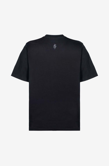 Camiseta negra Crursive logo Classic Gris
