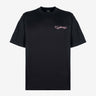 Camiseta negra Crursive logo Classic Rosa Culturewise