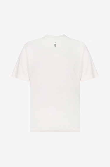 Camiseta blanca Crursive logo Classic verde