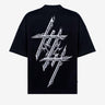 Camiseta Negra Logo Chrome Reflective Culturewise